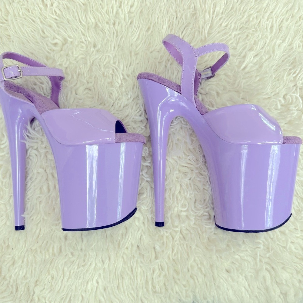 Flamingo 8” Lavender Stilettos